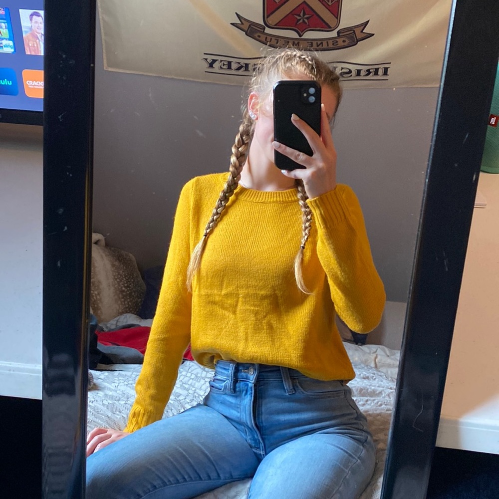 Yellow Divide Sweater - Picture 2 of 4